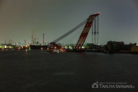 泉大津大橋の工場夜景スポット写真（3）class=