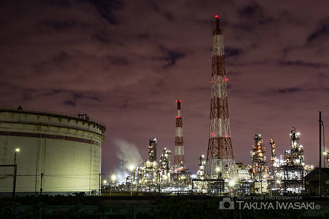 築港新町の工場夜景スポット写真（2）class=