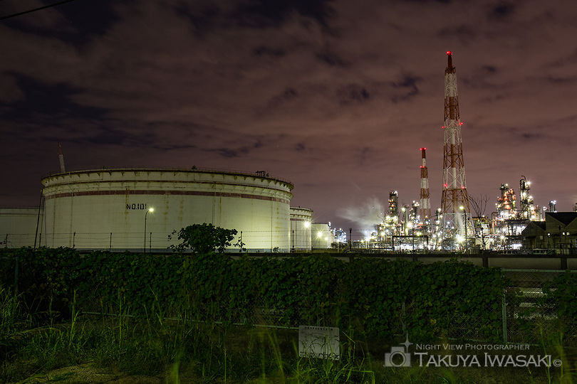 築港新町の工場夜景スポット写真（3）