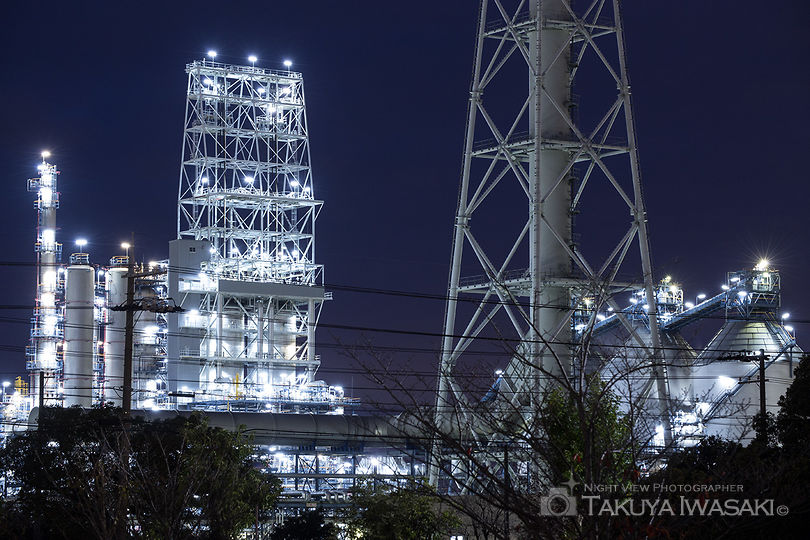 築港新町はまなでしこ公園の工場夜景スポット写真（2）