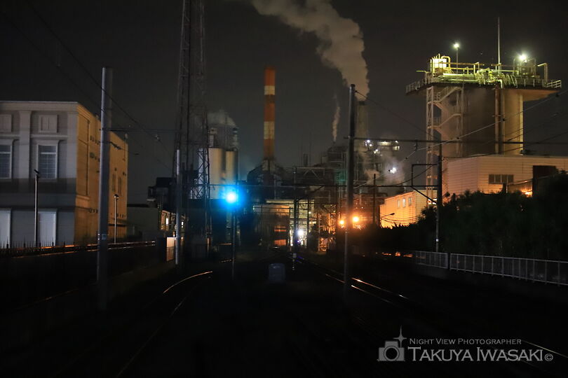 岳南原田駅の工場夜景スポット写真（2）