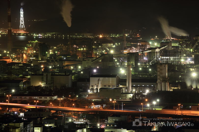 イタンキの丘の工場夜景スポット写真（3）
