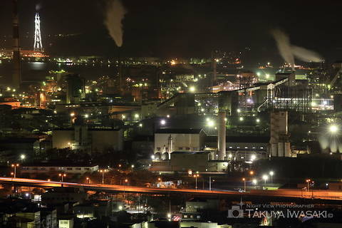 イタンキの丘の工場夜景スポット写真（3）class=