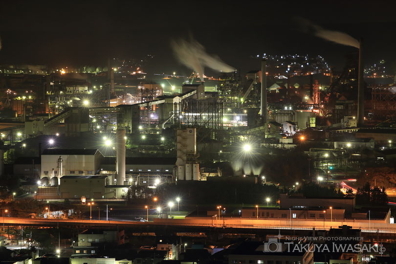 イタンキの丘の工場夜景スポット写真（4）