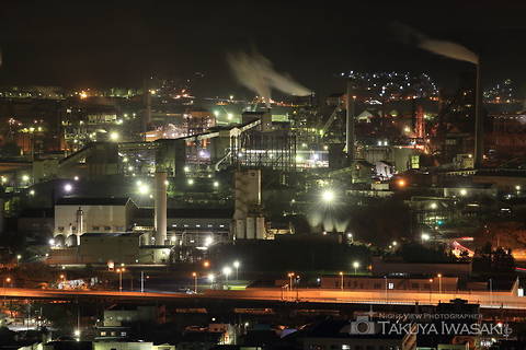 イタンキの丘の工場夜景スポット写真（4）class=