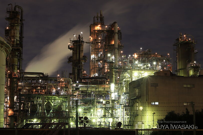 水江町の工場夜景スポット写真（1）