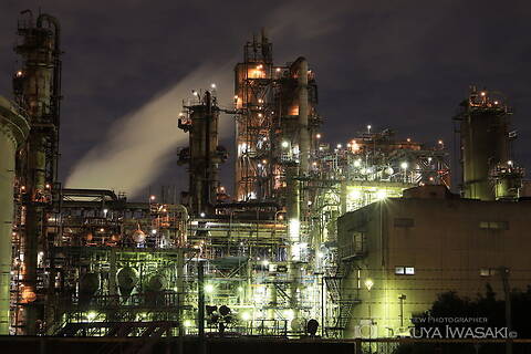 水江町の工場夜景スポット写真（1）class=