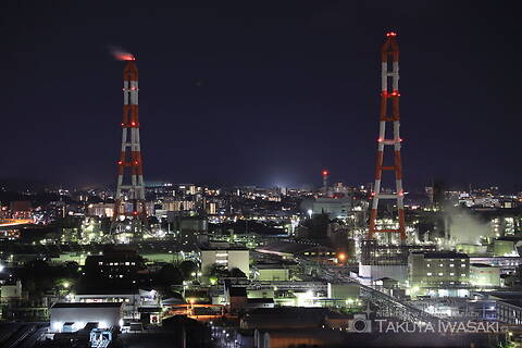 黒崎城跡の工場夜景スポット写真（2）class=