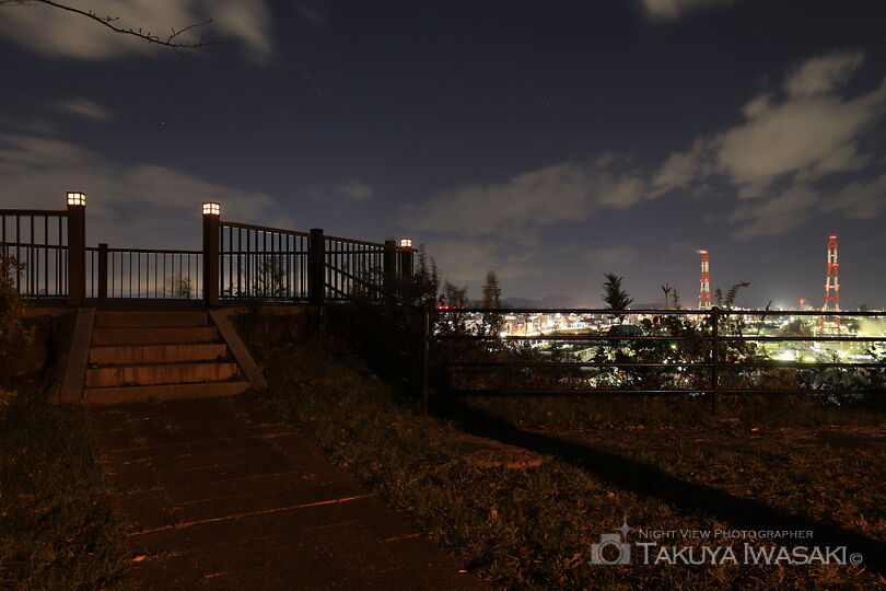 黒崎城跡の工場夜景スポット写真（5）