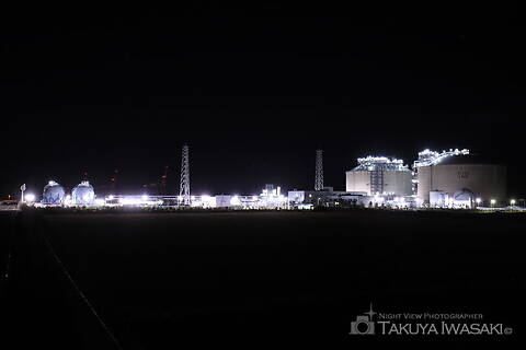 ひびきどんぐり公園の工場夜景スポット写真（1）class=