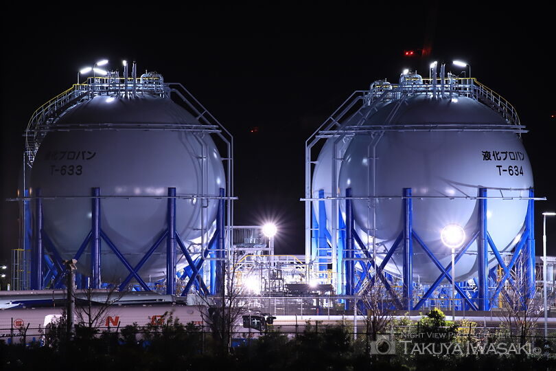 ひびきどんぐり公園の工場夜景スポット写真（3）