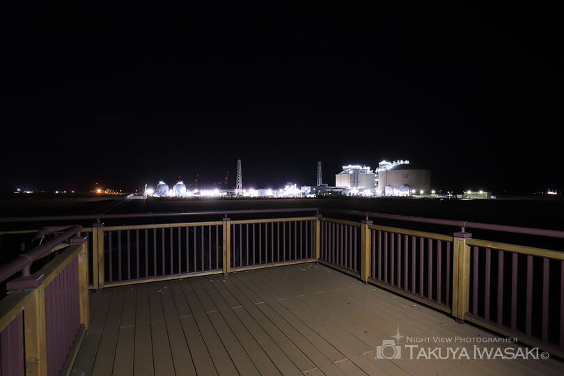 ひびきどんぐり公園の工場夜景スポット写真（6）