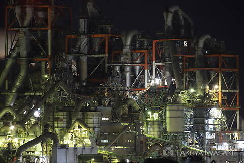 向山公園の工場夜景