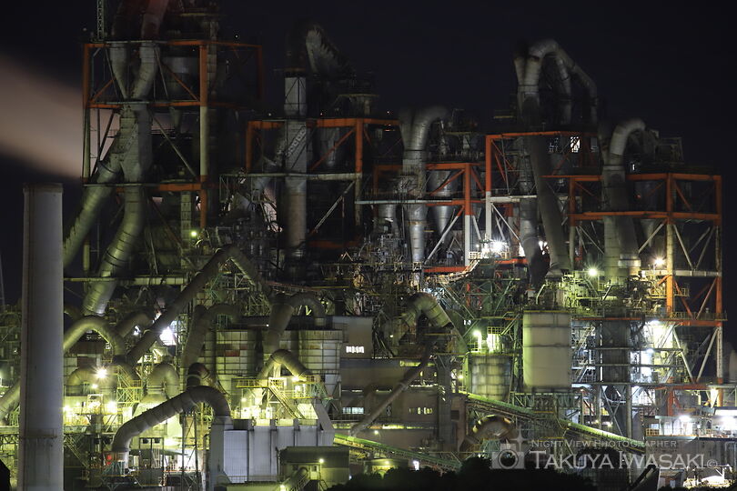 向山公園の工場夜景スポット写真（2）