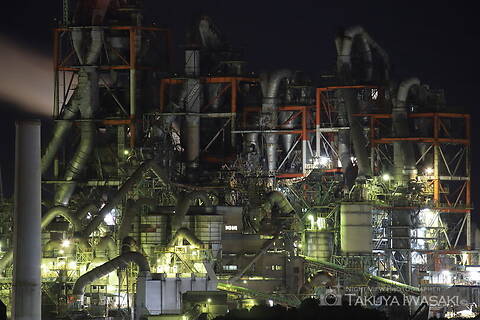 向山公園の工場夜景スポット写真（2）class=