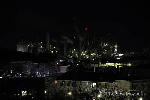 向山公園の工場夜景スポット写真（4）class=