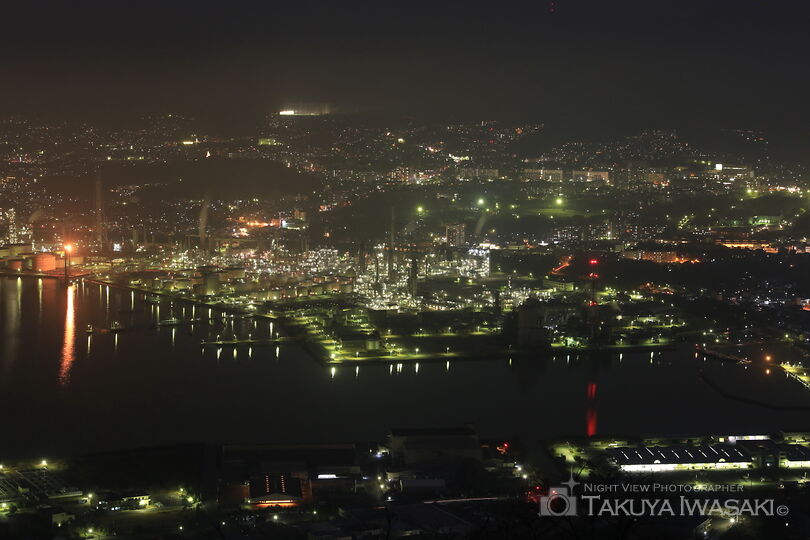 太華山の工場夜景スポット写真（2）