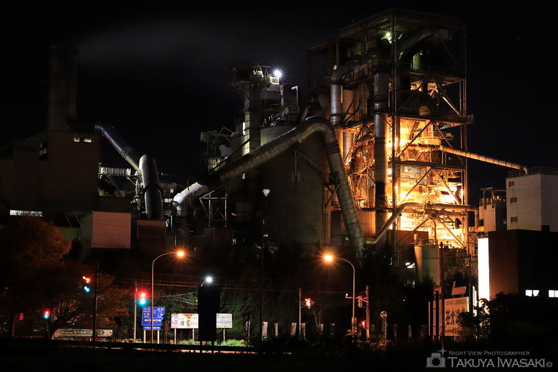 上刈の工場夜景スポット写真（2）
