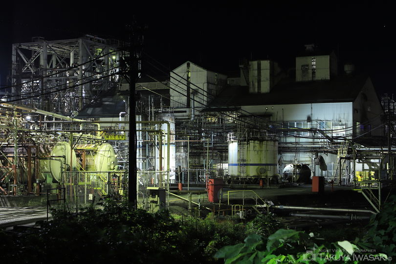 青梅　北陸新幹線下の工場夜景スポット写真（2）