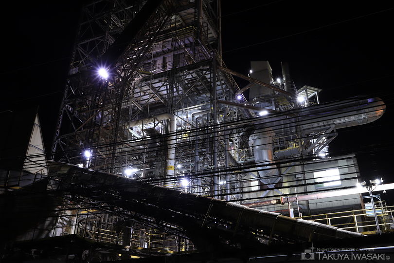 青海 黒部川電力 青海変電所付近の工場夜景スポット写真（3）