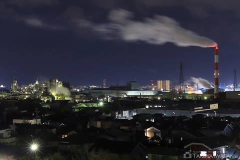 大山台公園の工場夜景スポット写真（2）class=
