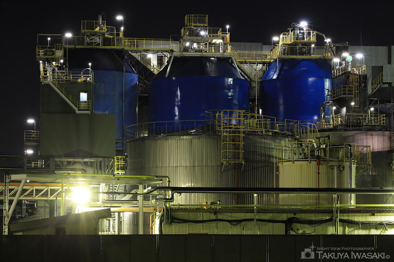 大山ポンプ場（フレスポ赤道）の工場夜景スポット写真（5）