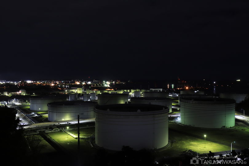 大剣公園の工場夜景スポット写真（1）