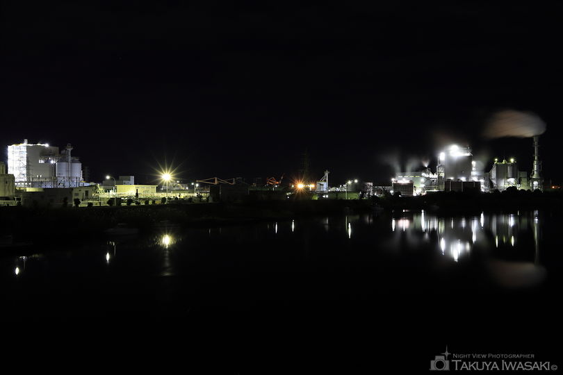 玉川橋の工場夜景スポット写真（2）