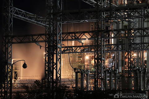 西部工業団地緑地の工場夜景スポット写真（3）class=