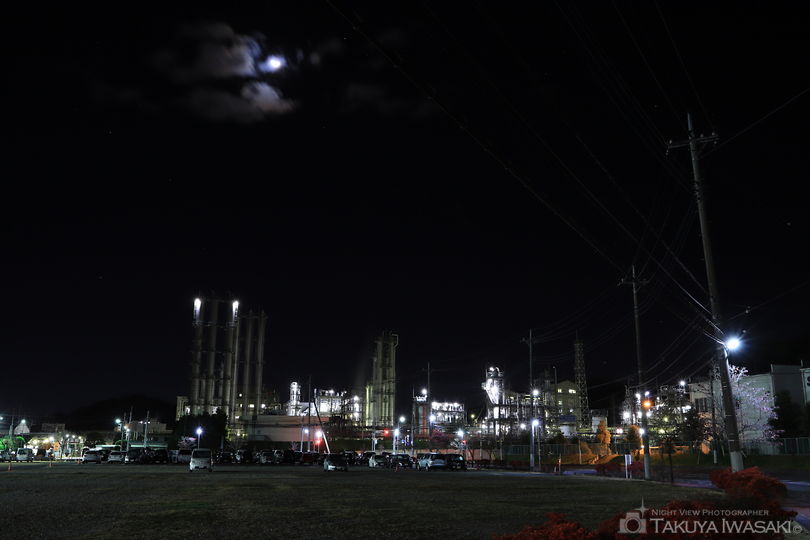 県道48号　磯部駅付近の工場夜景スポット写真（1）