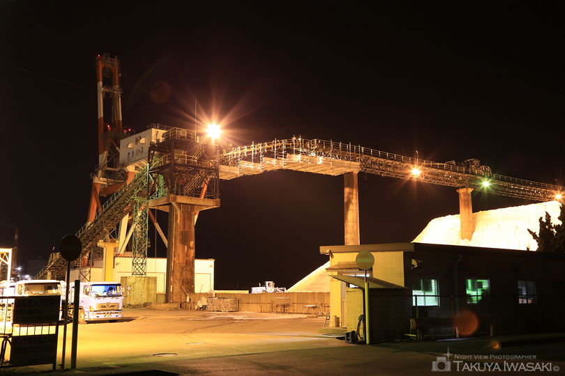 鹿島電解の工場夜景スポット写真（1）