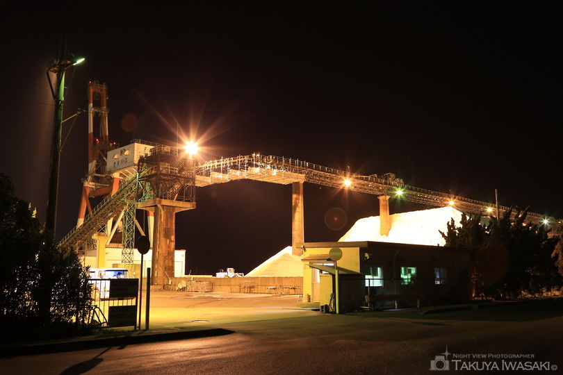 鹿島電解の工場夜景スポット写真（2）