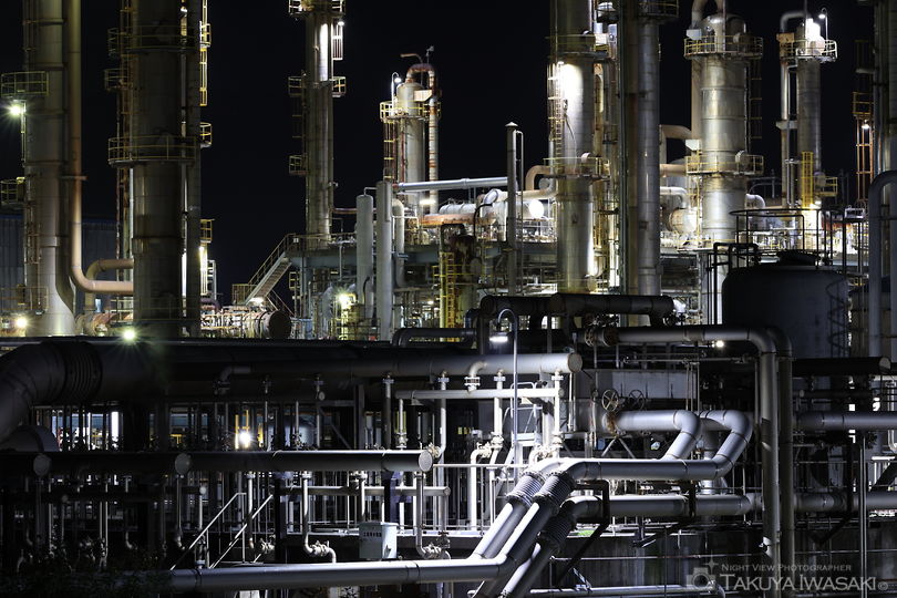 宮島の工場夜景スポット写真（2）