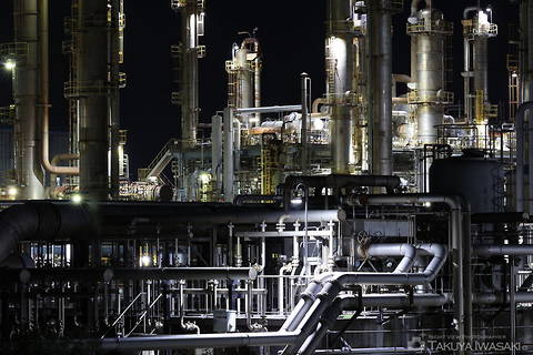 宮島の工場夜景スポット写真（2）class=