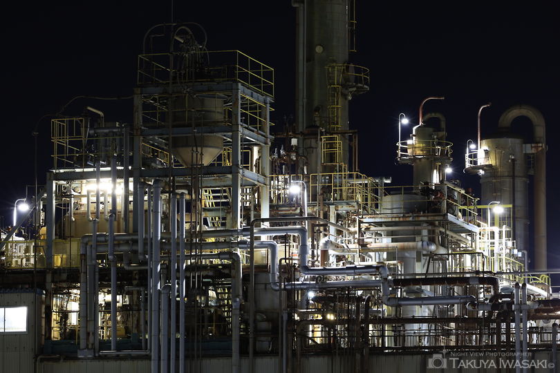 宮島の工場夜景スポット写真（4）