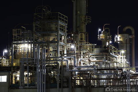 宮島の工場夜景スポット写真（4）class=