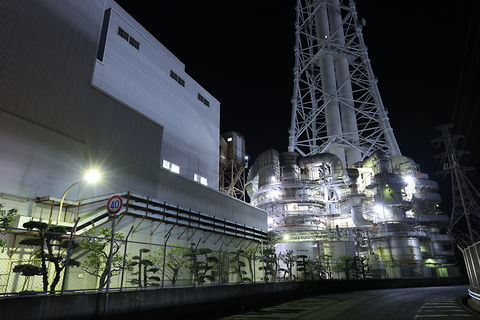 梅井の工場夜景スポット写真（1）class=