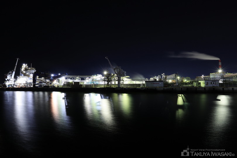 高砂町南材木町の工場夜景スポット写真（1）