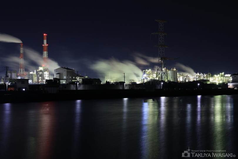 県立高砂海浜公園・向島公園の工場夜景スポット写真（3）