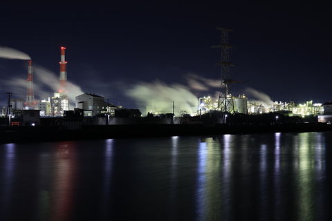 県立高砂海浜公園・向島公園の工場夜景スポット写真（3）class=