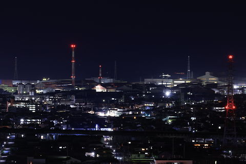 生石神社　山上公園の工場夜景スポット写真（4）class=