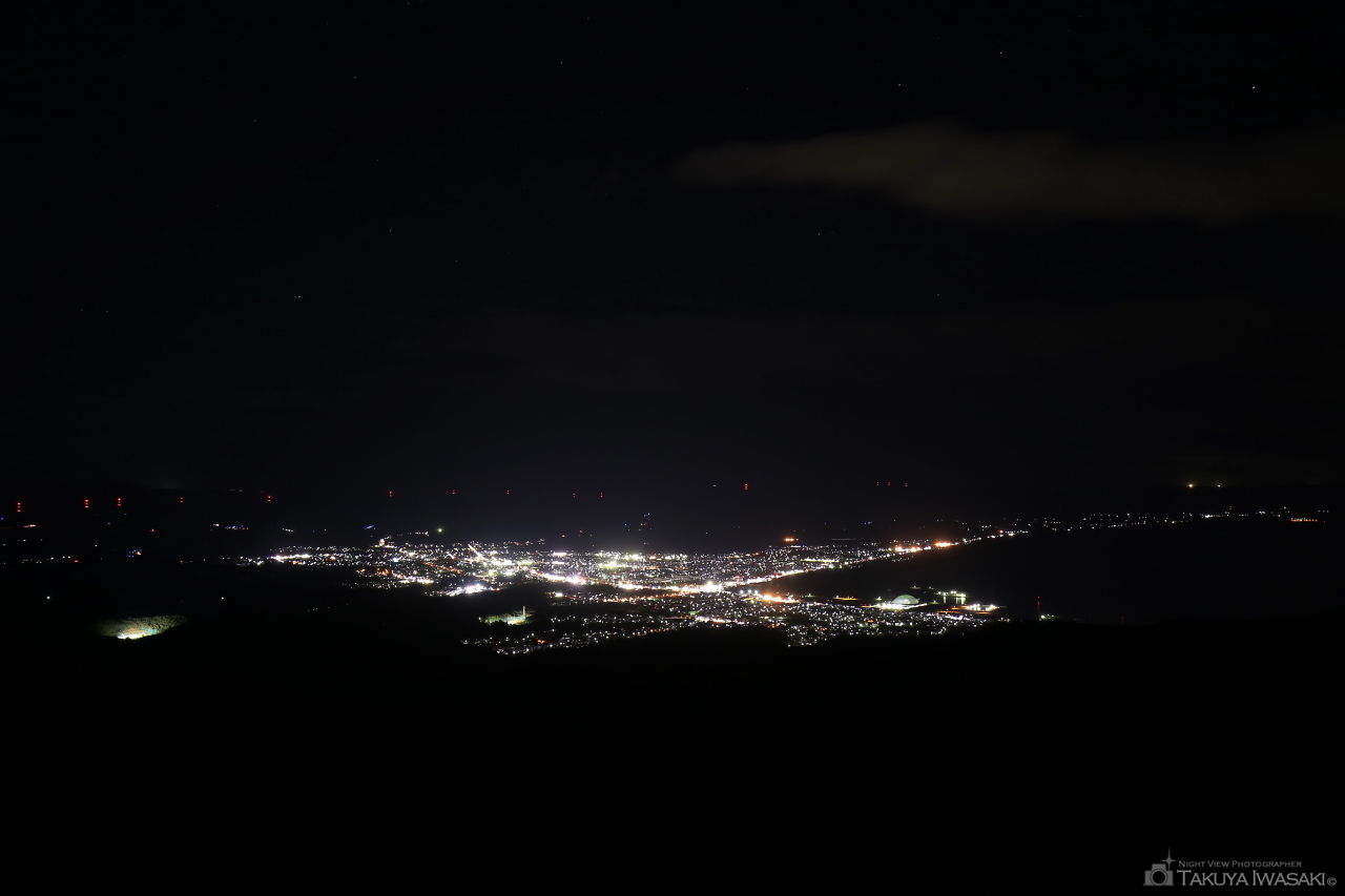 むつ湾展望台の夜景スポット写真（1）
