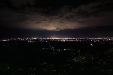 志賀坊高原 絶景パノラマポイントの夜景