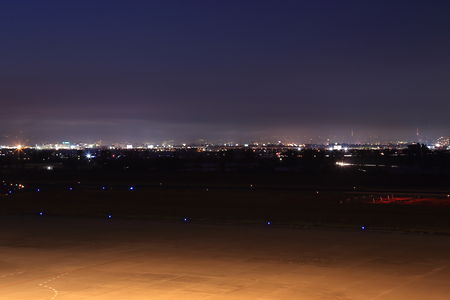 仙台空港の夜景スポット写真（4）class=