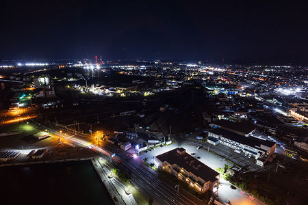 秋田ポートタワー・セリオンの夜景スポット写真（3）class=