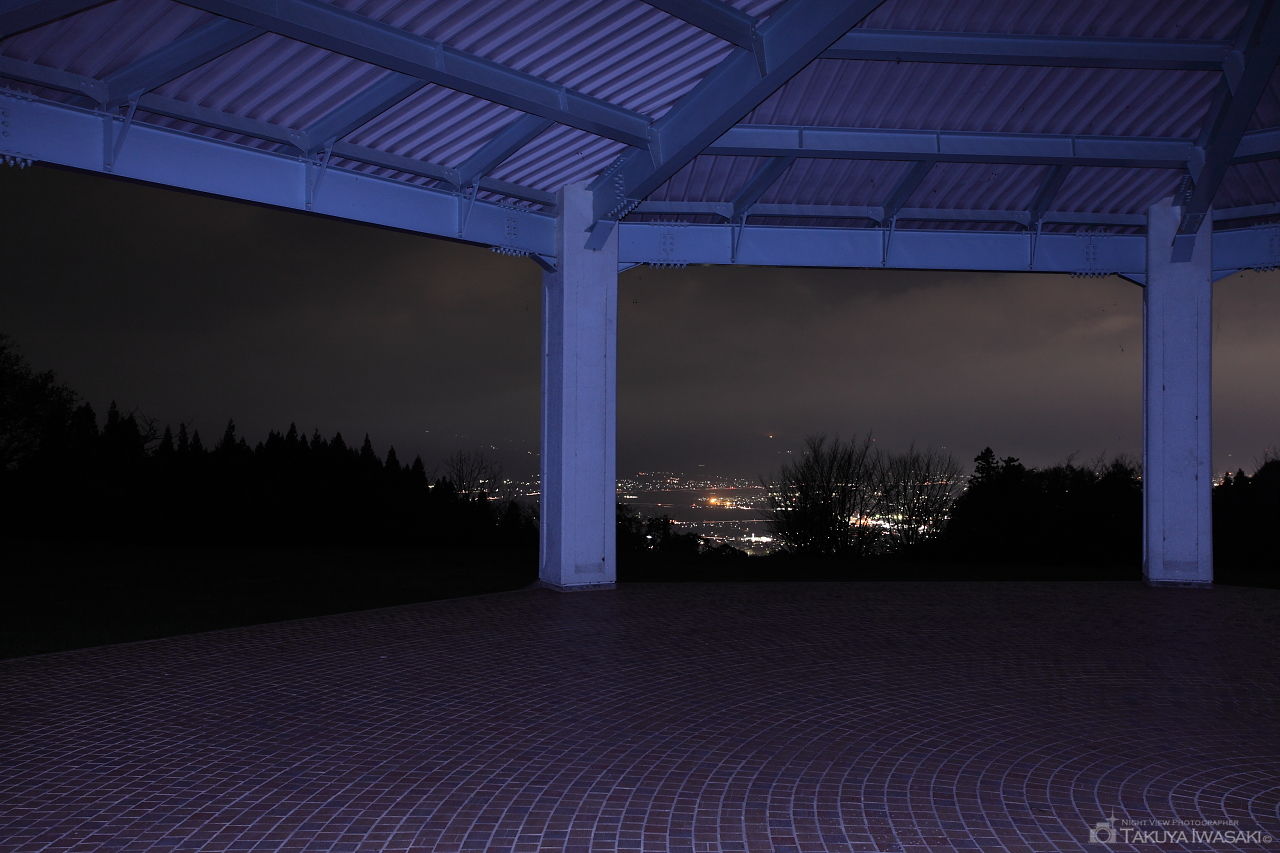 西蔵王公園 南駐車場の夜景スポット写真（2）