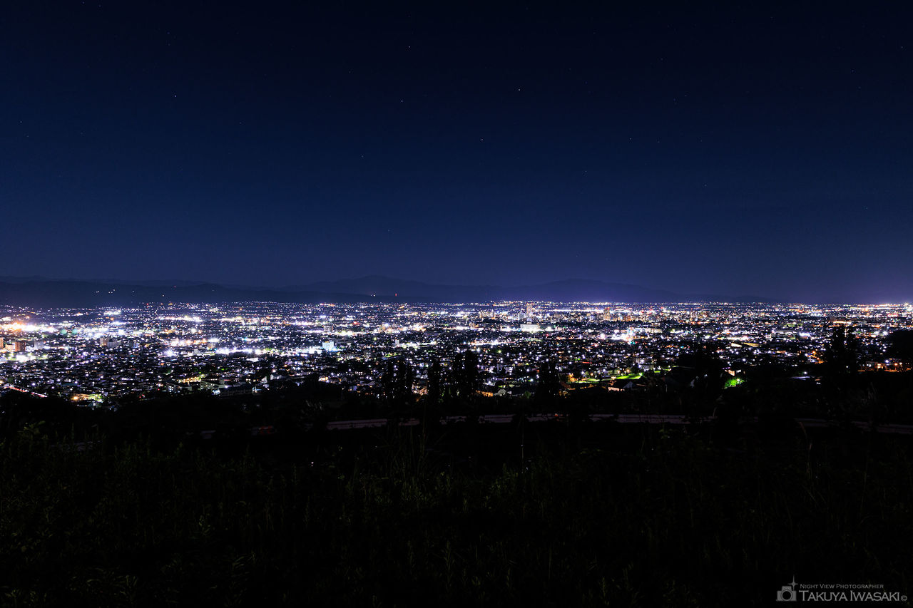 市道三本木線 展望所の夜景スポット写真（1）