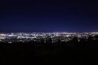市道三本木線 展望所の夜景