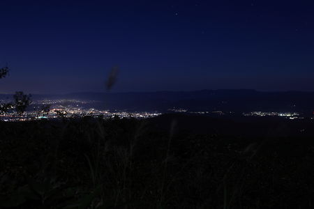 福島市内南部の夜景