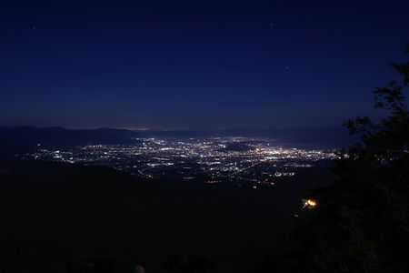 福島市内を中心とした夜景